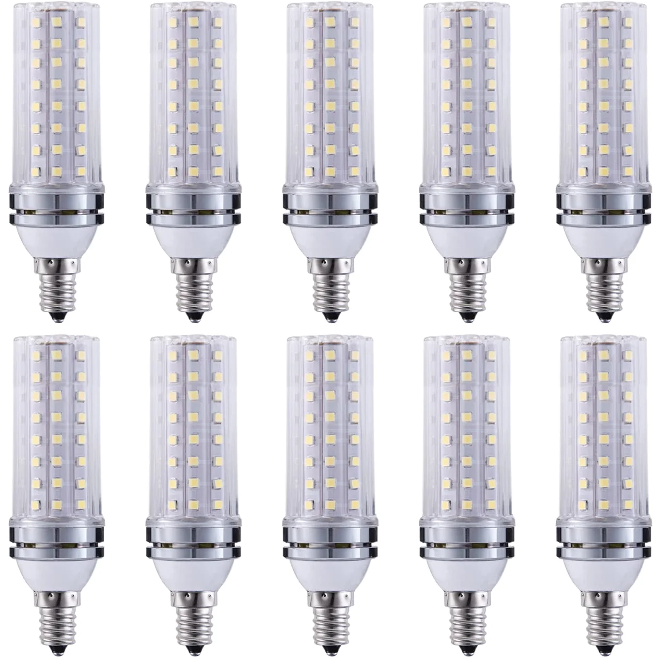 RYTM Lampadine LED, lampadina a mais con base E12/E14, 16 W 1000 LM, 20 W 1300 LM, equivalente a 160/200 Watt, 3000 K 4000 K 6000 K Non dimmerabile CA 85 V ~ 265 V (confezione da 10)