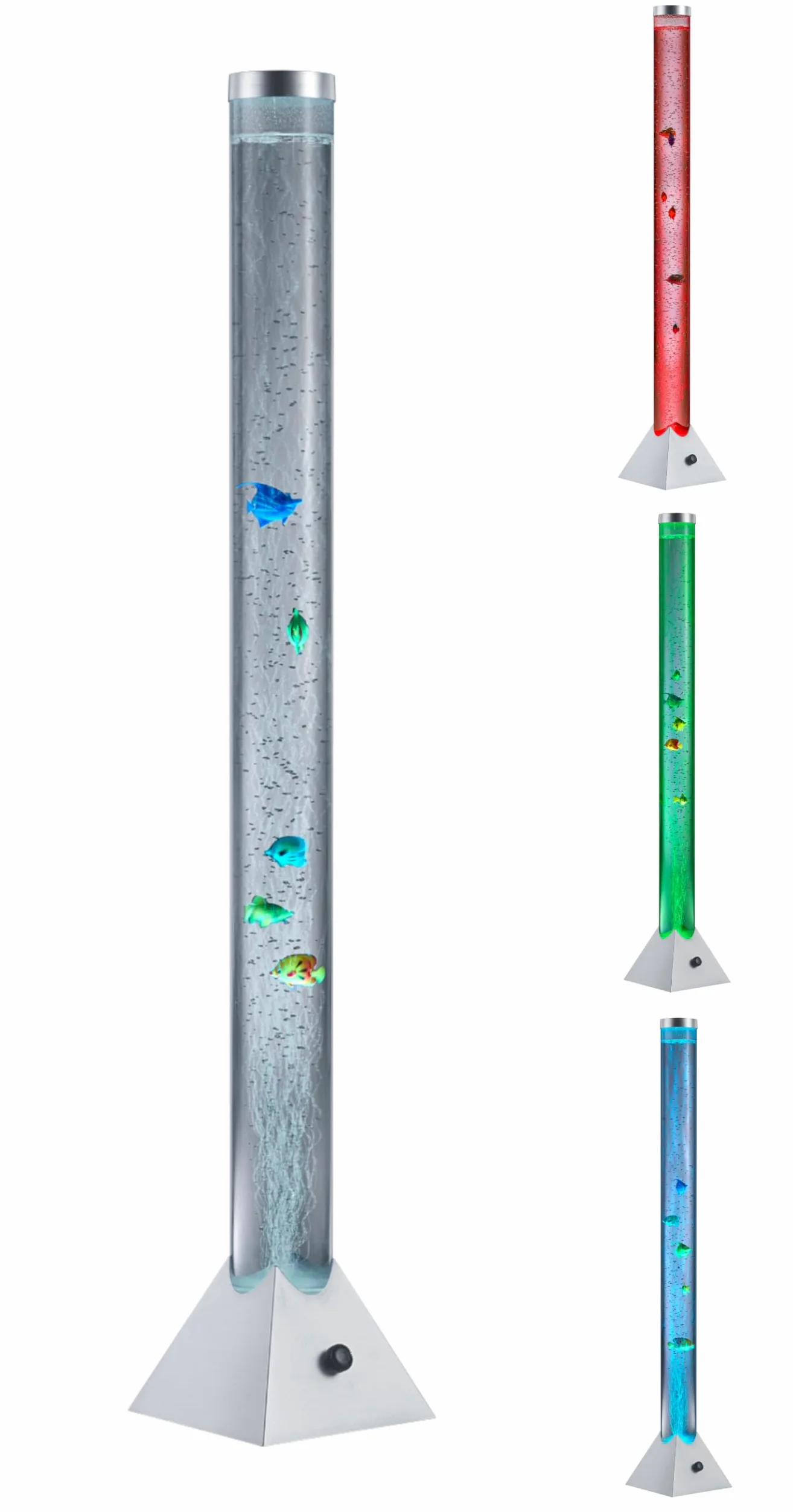Reality Leuchten RLLiveYourLight Motion Piantana, LED, 3,6 W, Multicolore/titano/nero, 21,5 x 21,5 x 130 cm