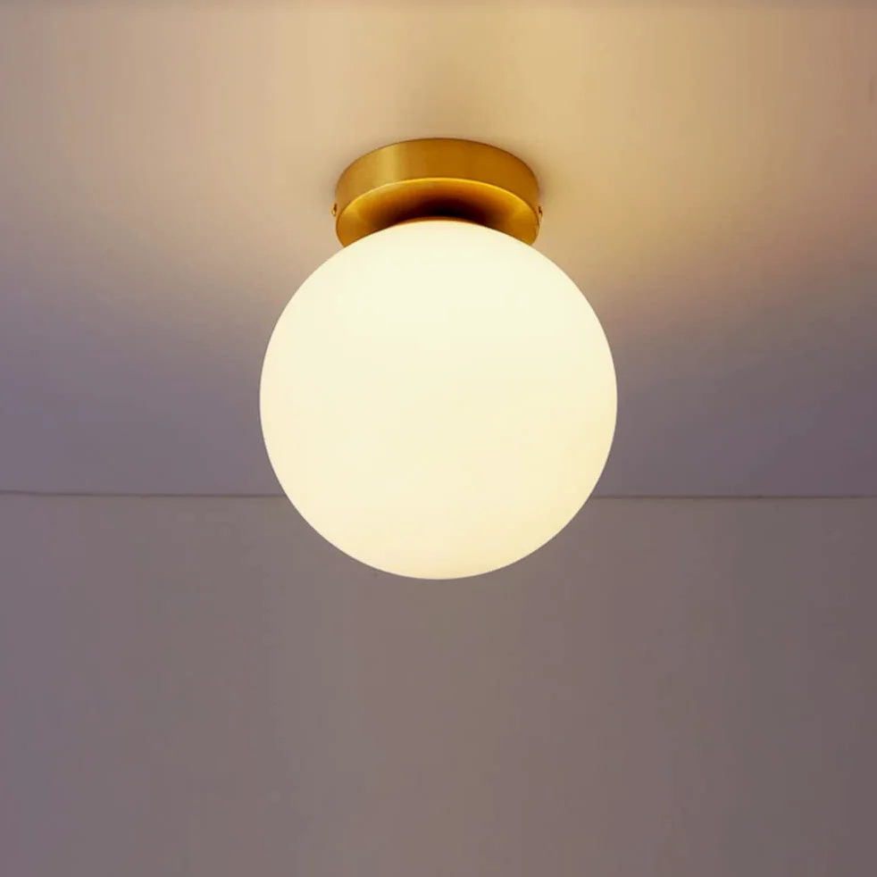 Mengjay Lampada da Soffitto in Vetro, Mini Plafoniera Moderna, Sala da Pranzo, Camera da Letto, Cucina, Corridoio, Lampadari, Decorazioni Artistiche, Base E27 40W
